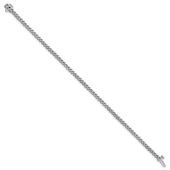 14k White Gold Holds 1.9 carat 68-1.9mm Round Diamond 2-prong 7 inch Tennis Bracelet Mounting