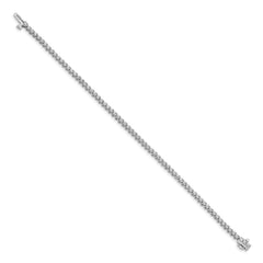 14k White Gold Complete1.9 carat Round A Diamond 2-prong 7 inch Tennis Bracelet