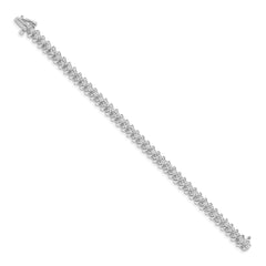 14k White Gold AAA Diamond Tennis Bracelet