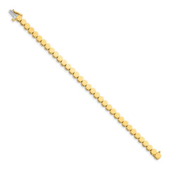 14k Holds 35 Stones up to 3.5mm Round Add-a-Diamond 7 inch Bracelet