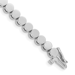 14k White Gold Holds 35 Stones up to 3.5mm Round Add-a-Diamond 7 inch Bracelet