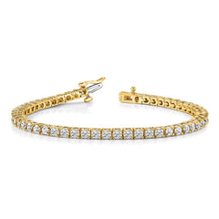 14k Holds 1.84 carat 66-1.9mm Round Diamond 4-prong 7 inch Tennis Bracelet Mounting