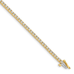 14k Complete 1.84 carat Round VS Diamond 4-prong 7 inch Tennis Bracelet