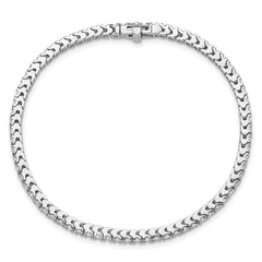 14k White Gold Complete 1.25 carat Round A Diamond 4-prong 7 inch Tennis Bracelet