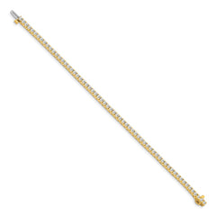 14k Complete 2.17 carat Round VS Diamond 4-prong 7 inch Tennis Bracelet