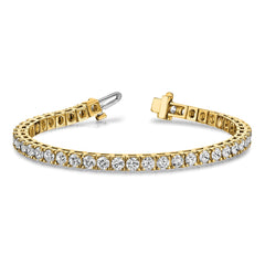 14k Complete 2.17 carat Round VS Diamond 4-prong 7 inch Tennis Bracelet