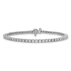 14k White Gold Complete 2.17 carat Round VS Diamond 4-prong 7 inch Tennis Bracelet