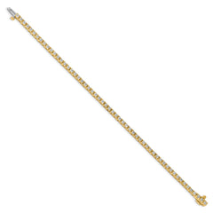 14k Complete 2.18 carat Round A Diamond 4-prong 7 inch Tennis Bracelet