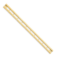 14k Tennis Jacket Bracelet Blank (Per Inch)