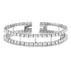 14k White Gold Tennis Jacket Blank (Per Inch) - 9
