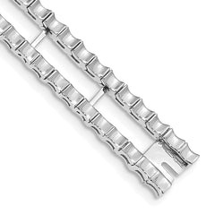 14k White Gold Tennis Jacket Blank (Per Inch) - 9