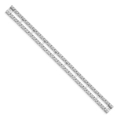 14k White Gold Tennis Jacket Blank - 12