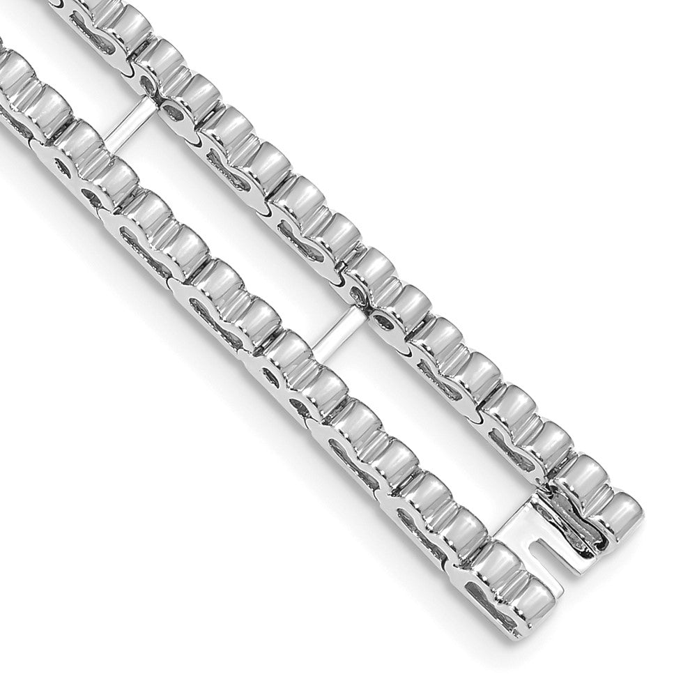 14k White Gold Tennis Jacket Blank (Per Inch) - 28
