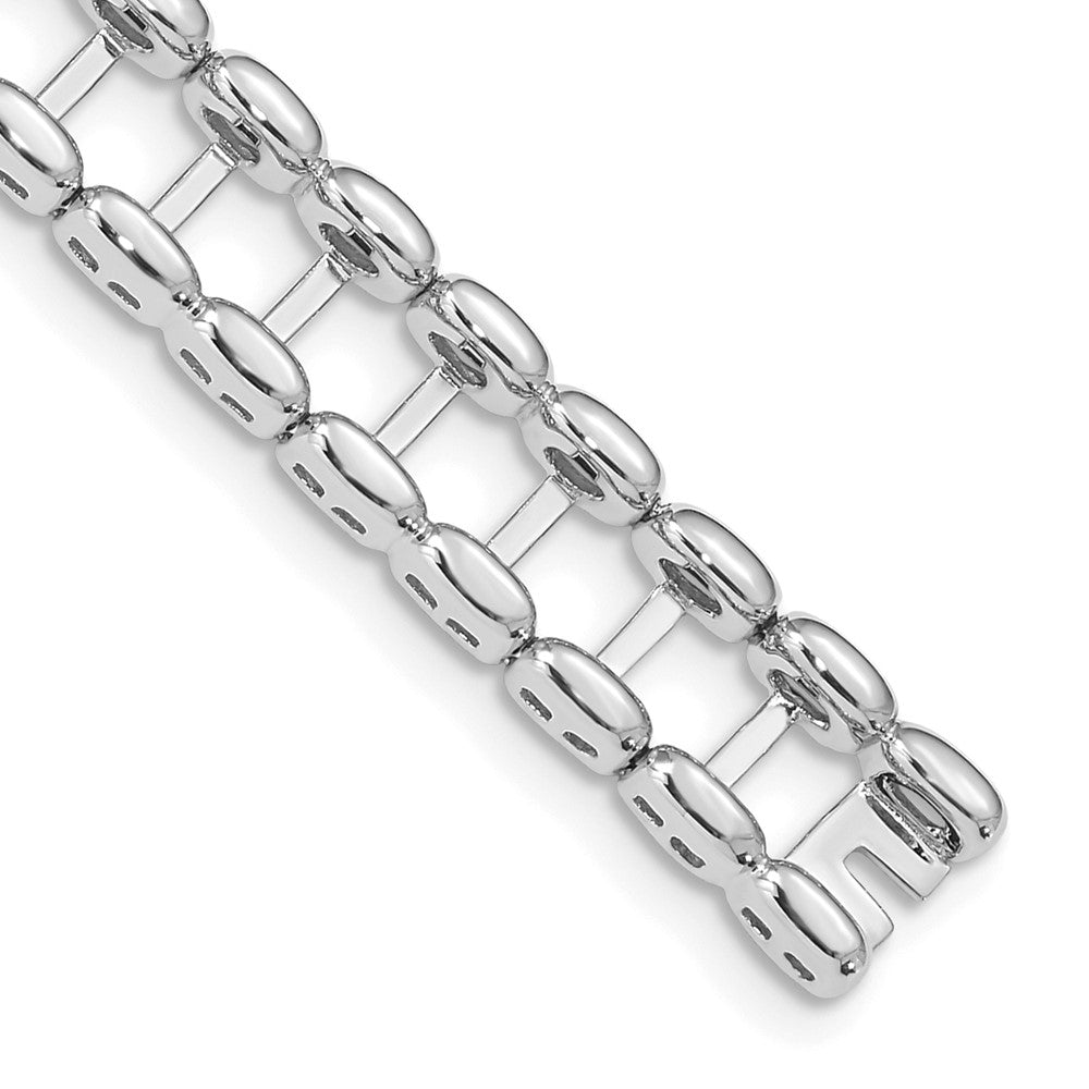 14k White Gold Tennis Jacket Blank (Per Inch) - 12