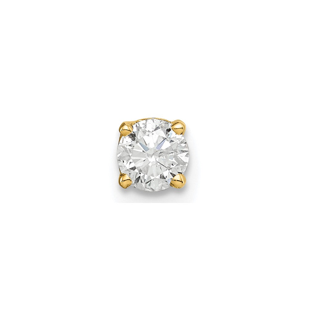 14k Single Stud Diamond Earring - 7