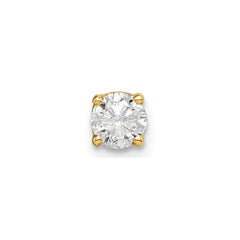 14k Single Stud Diamond Earring - 7
