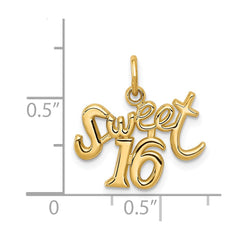 14k SWEET 16 Charm - 4