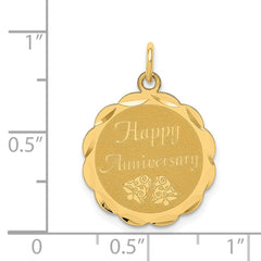 14K HAPPY ANNIVERSARY Charm - 5