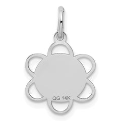 14k White Gold GRADUATION DAY Charm