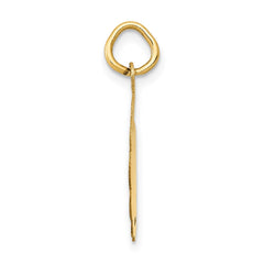 14k Polished IT'S A GIRL Scalloped Disc Charm