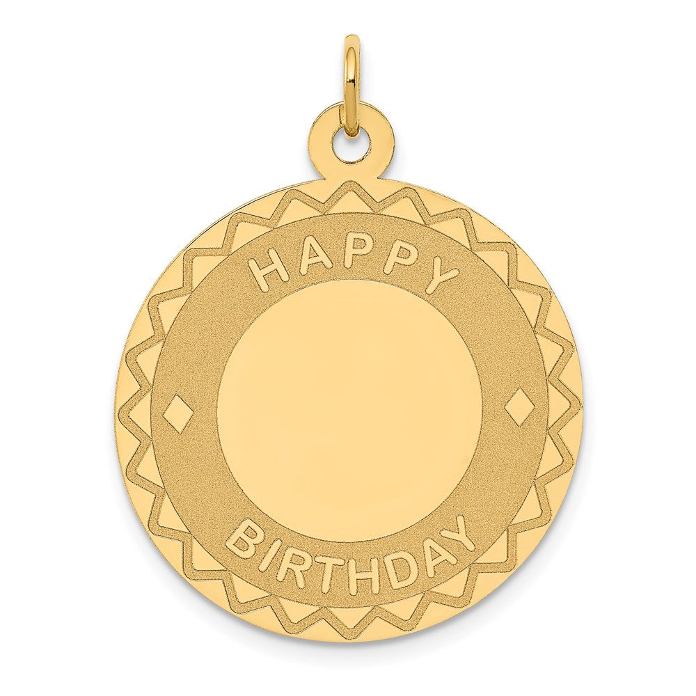 14K HAPPY BIRTHDAY Charm - 3