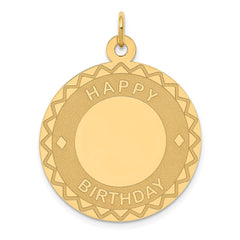 14K HAPPY BIRTHDAY Charm - 3