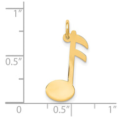 14k Polished Musical Note Charm - 2