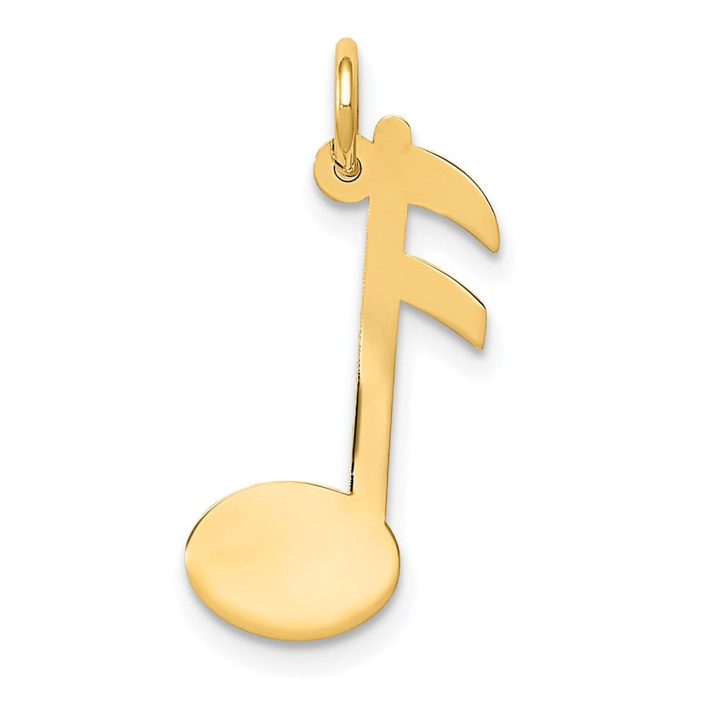 14k Polished Musical Note Charm - 2