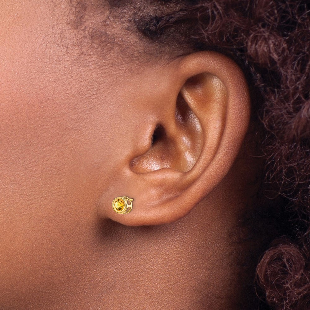 14k Citrine Earrings - November - 2