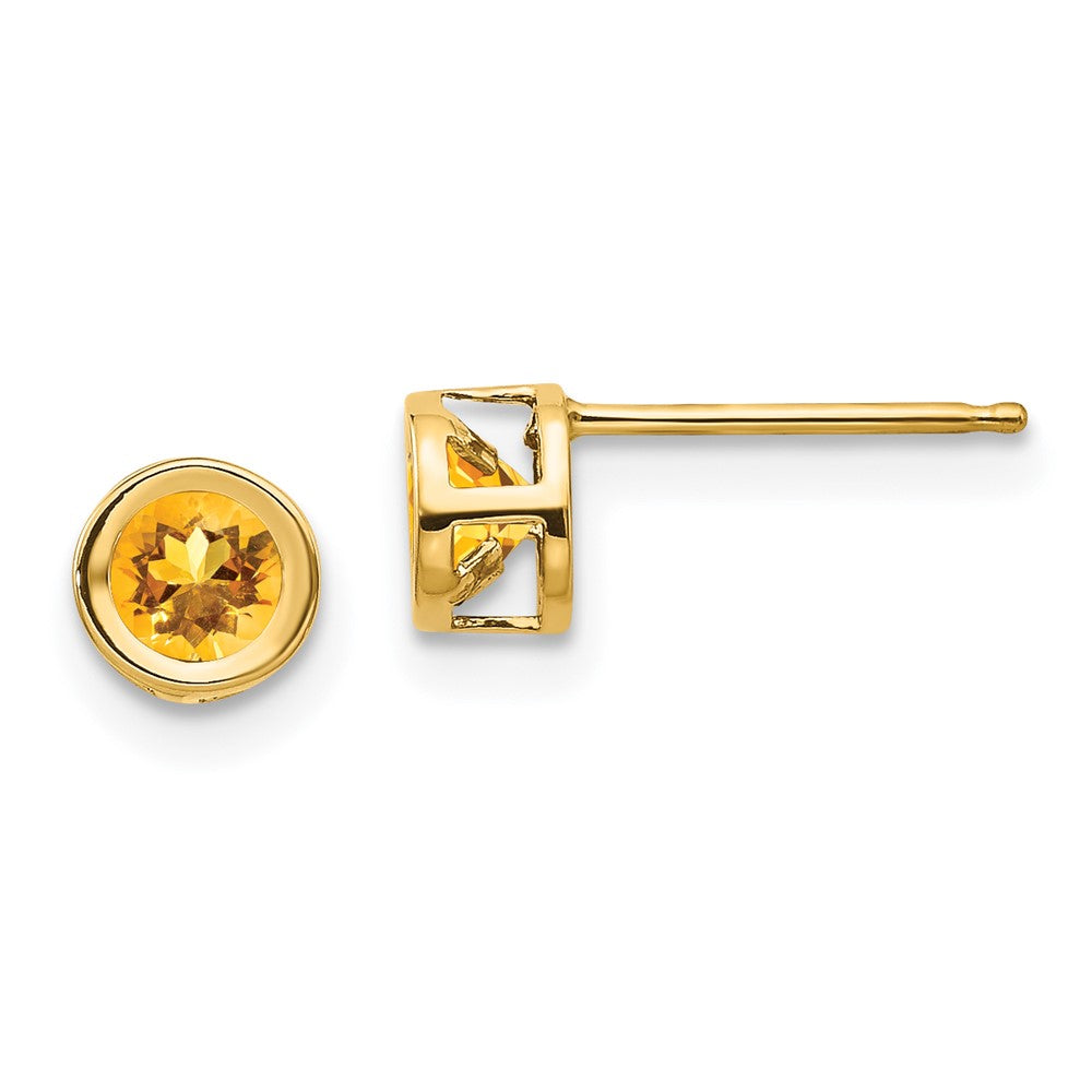 14k Citrine Earrings - November - 2