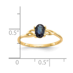 14k Sapphire Birthstone Ring - 2