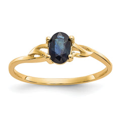 14k Sapphire Birthstone Ring - 2