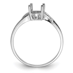14k White Gold Birthstone Ring Mounting