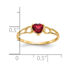 14k Garnet Birthstone Ring