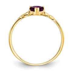 14k Rhodolite Garnet Birthstone Ring - 4