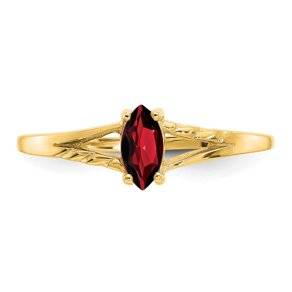 14k Garnet Birthstone Ring