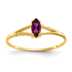 14k Rhodolite Garnet Birthstone Ring - 2