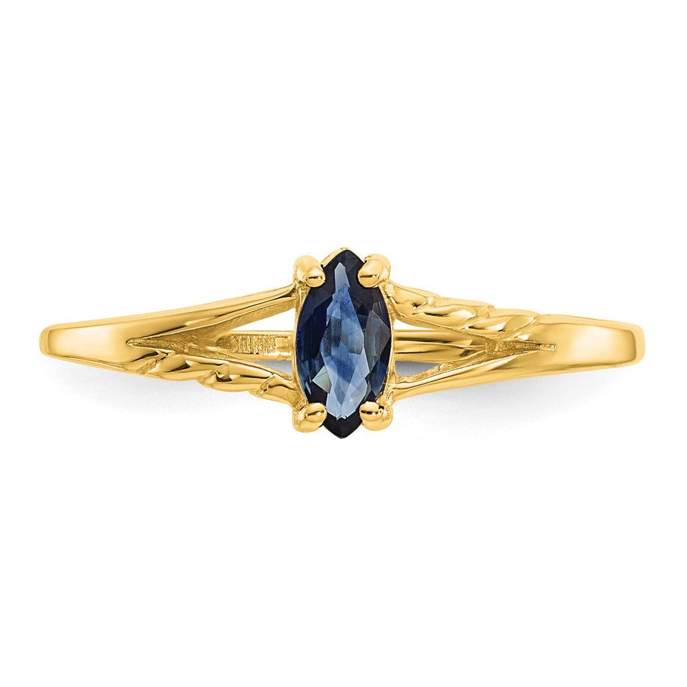 14k Sapphire Birthstone Ring