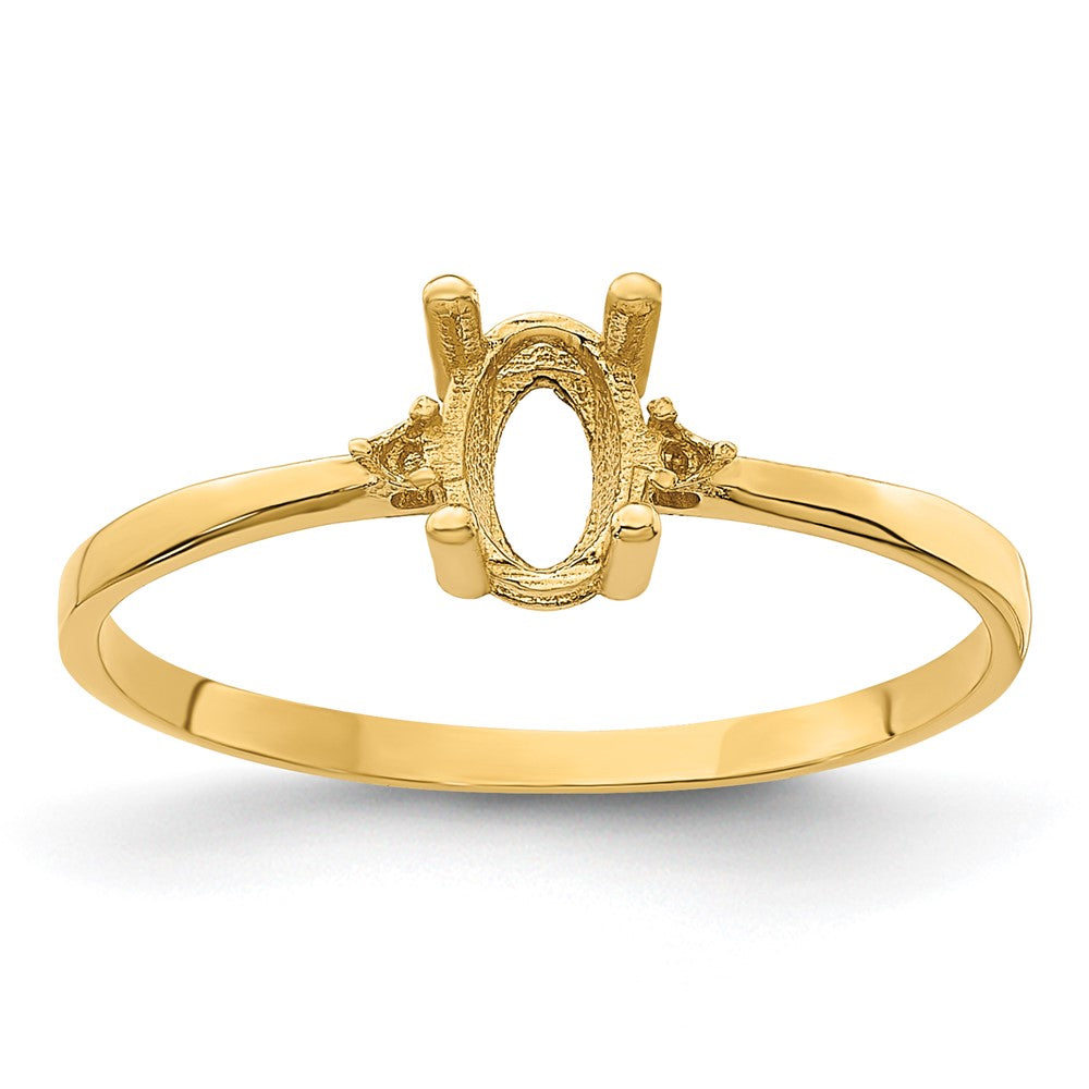 14k Birthstone Ring Mounting - 3