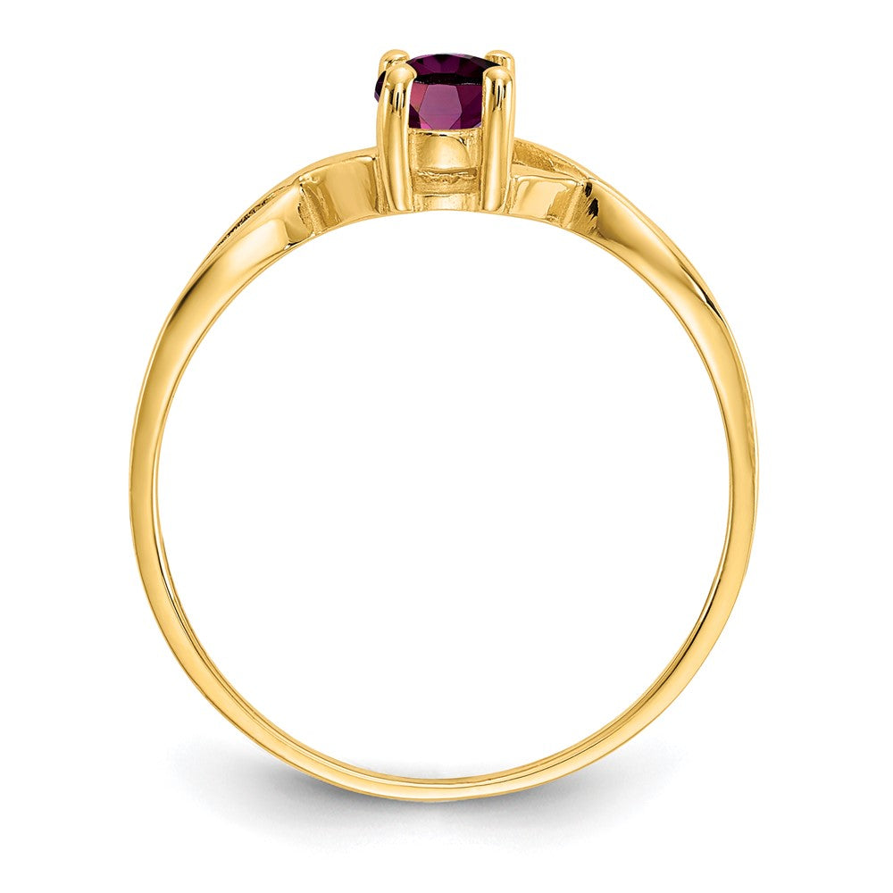 14k Rhodolite Garnet Birthstone Ring