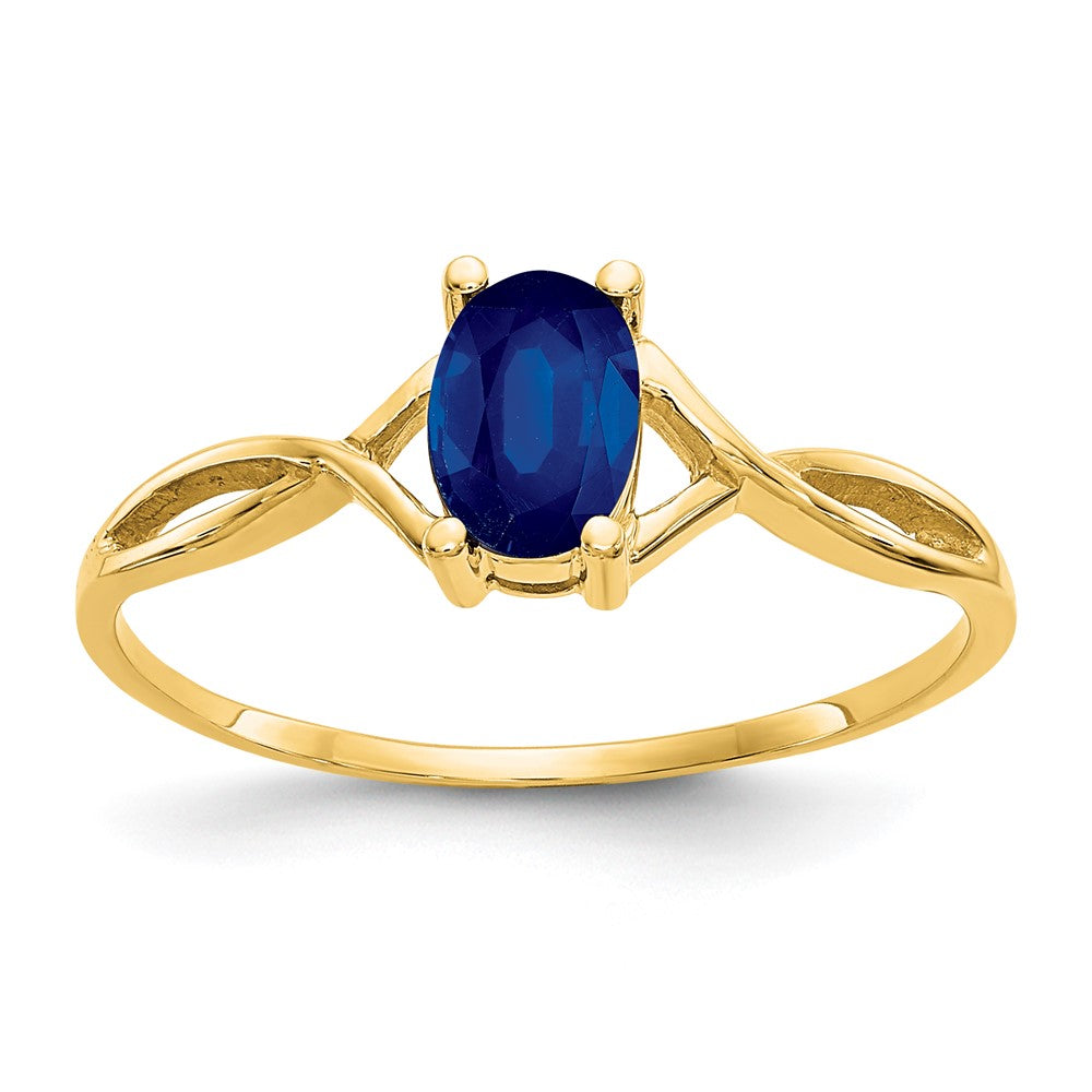 14k Sapphire Birthstone Ring - 3