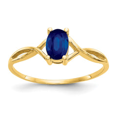 14k Sapphire Birthstone Ring - 3