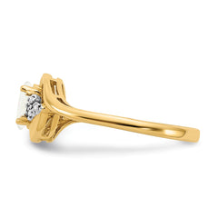14k Opal and Diamond Ring - 2