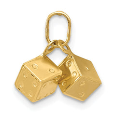 14k  3D Dice Charm