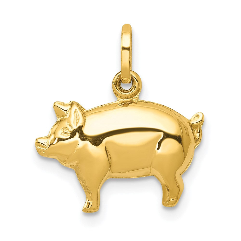 14k Pig Charm - 2