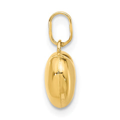 14K Polished 3-D Puffed Heart Pendant - 9