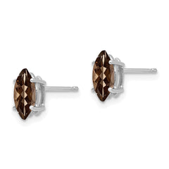 14kw 8x4mm Marquise Smoky Quartz Earring