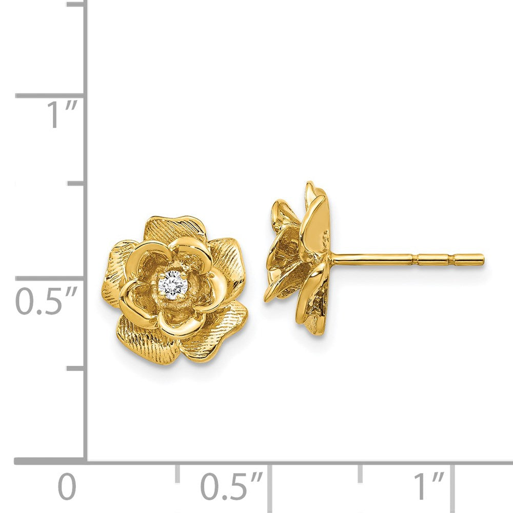 14k AAA Diamond earring