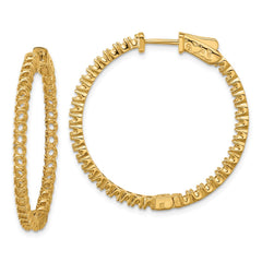 14k Round Hoop w/Safety Clasp Earring Mountings - 30