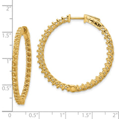 14k Round Hoop w/Safety Clasp Earring Mountings - 25